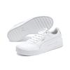 Sneaker PUMA "CARINA L", Gr. 40, weiß (puma weiß, puma weiß, puma silber), Leder, Leder, unifarben, sportlich, Schuhe, Topseller