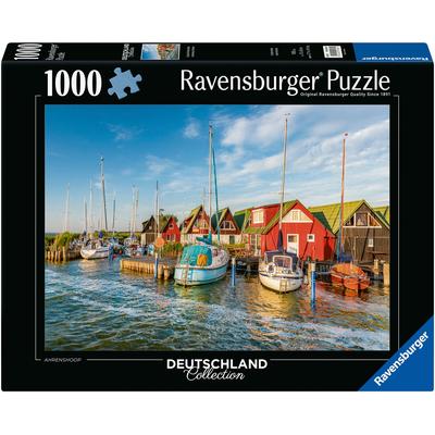 Puzzle RAVENSBURGER "Romantische Hafenwelt von Ahrenshoop" Puzzles bunt Kinder Made in Germany; FSC - schützt Wald weltweit