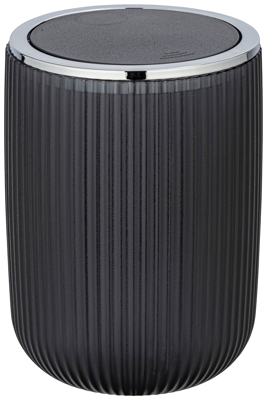 Kosmetikeimer WENKO "Agropoli", grau, H:20cm T:14,5cm, Kunststoff, Mülleimer, Kosmetikeimer