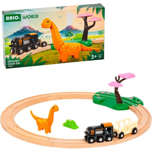 Spielzeug-Eisenbahn BRIO ""BRIO WORLD, Dinosaurier Bahn Set"" Spielzeugfahrzeuge bunt Kinder FSC - schützt Wald weltweit