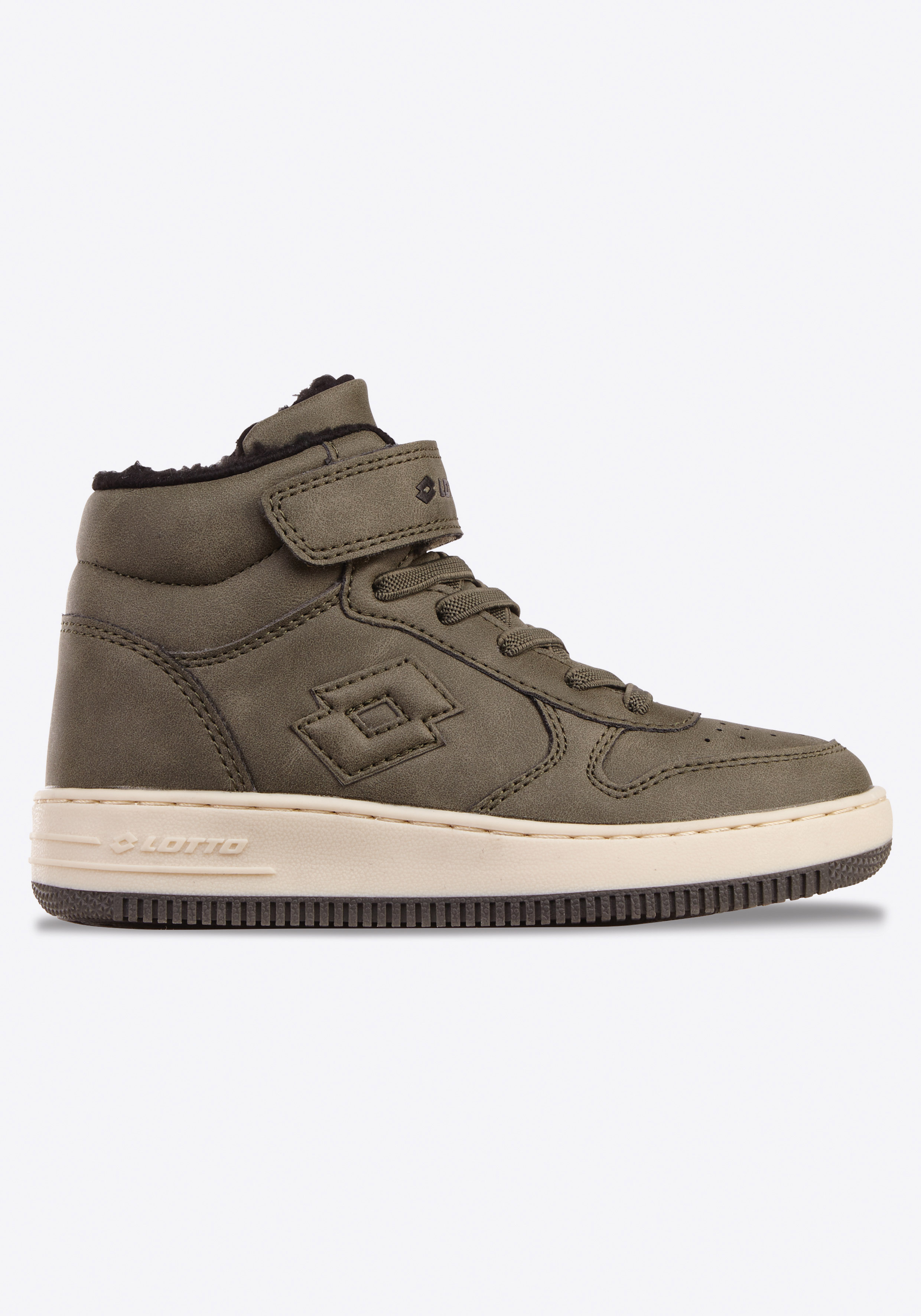 Sneakerboots LOTTO, Gr. 26, grün (olive, schwarz), Synthetik, Schuhe, Winterschuhe, Schnürboots, Sneaker, gefüttert