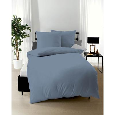 Bettwäsche KAEPPEL "Uni", grau (taube), B/L: 135cm x 200cm, , Mako-Satin, B/L: 80cm x 80cm, Mako-Satin, Obermaterial: 100% Baumwolle, Bettwäsche, Unifarben Image