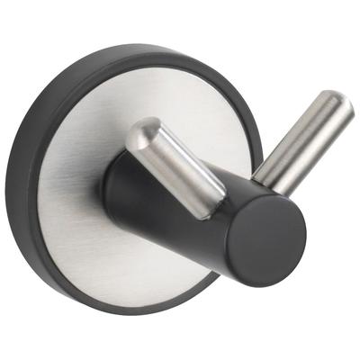 Doppelhaken WENKO "UV-Loc Udine", silber (silberfarben), B:5cm H:5,5cm L:6cm, Edelstahl, Haken, ohne Bohren Image