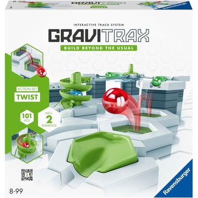 Kugelbahn-Bausatz RAVENSBURGER "GraviTrax Action-Set Twist" Kugelbahnen bunt Kinder Made in Europe, FSC - schützt Wald weltweit