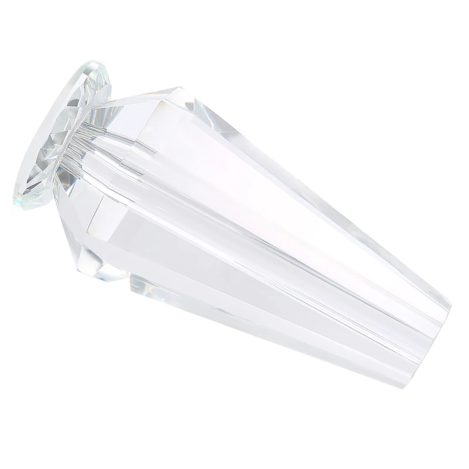 Handwerk Dekoration 1 stücke klar eelegant Kristall Vase Handwerk Dekoration für Kristall Rose Blume Home Dekoration Image