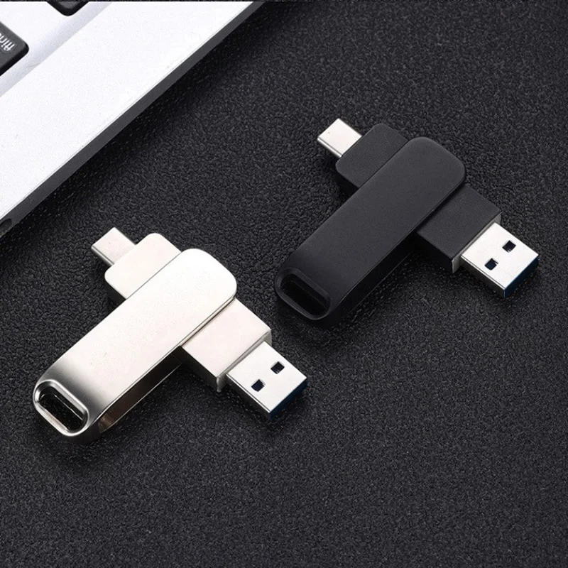Metall U Disk Mini Pen Drive USB-Speicher Neue USB-Flash-Laufwerke 32 GB 64 GB 128 GB Typ C Hochgeschwindigkeits-USB 2.0 Wasserdichtes OTG-Stick Image