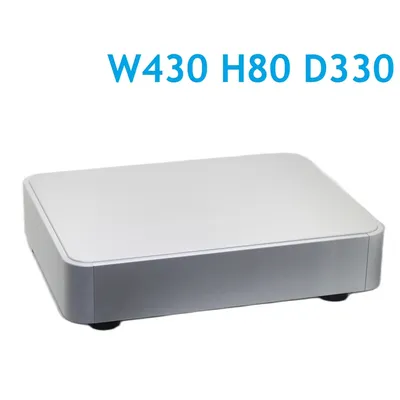 W430 H80 D330 Runde Ecke Fall Rohr Verstärker Gehäuse DAC DIY Aluminium Chassis Vorverstärker Hinten Shell Kein Loch Netzteil Decoder Box Image