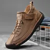 Herren Leder Freizeit schuhe hand gefertigte atmungsaktive Herren Slipper Mode Herren Turnschuhe Mokassins Luxusmarke Boots schuhe plus Größe 38-48