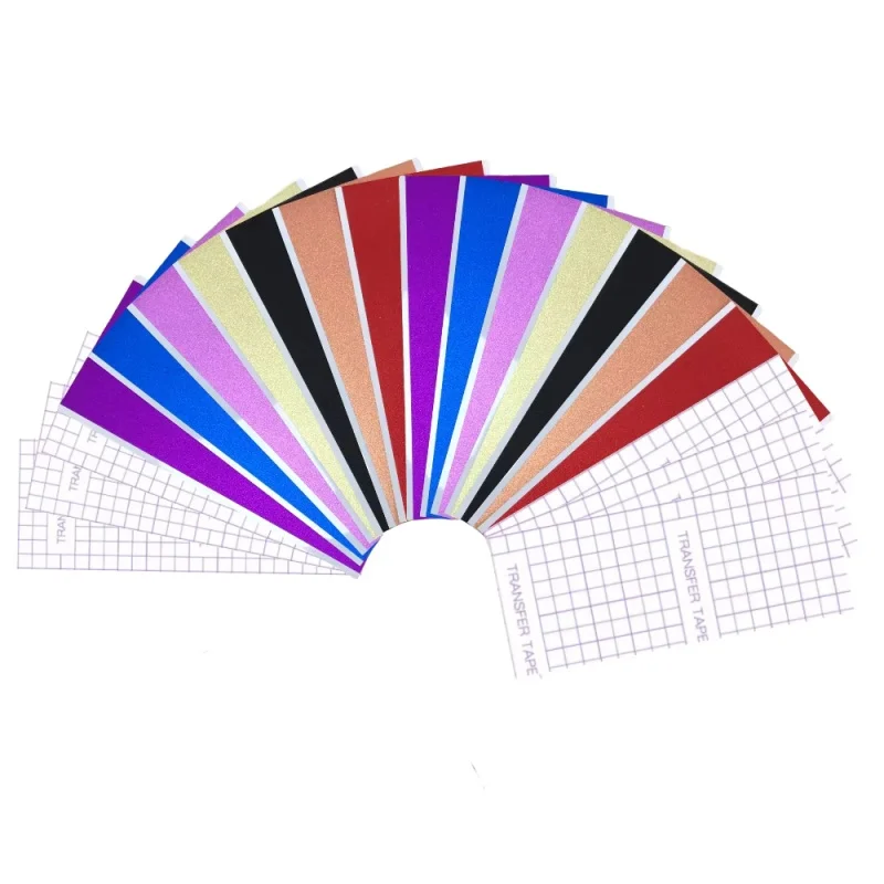 5,5 * 12 Zoll Smart Glitter Vinyl für Cricut Joy, Smart Shimmer Permanent Vinyl für Dekoraufkleber, Tassen, Fenster, Autoaufkleber, Basteln Image