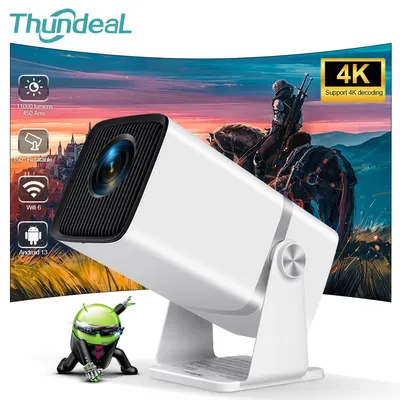 ThundeaL TD80W Mini HD Projector PK HY320W HY320 HY300 Smart Home Theater 4K Full HD 1080P Video Projector Android WIFI Cinema