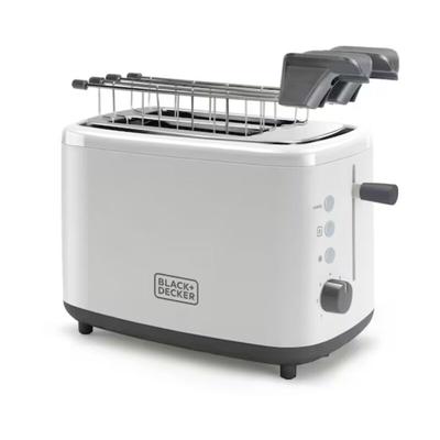 Black & decker toaster mit abnehmbarer zange 820w weiß - bxtoa820e