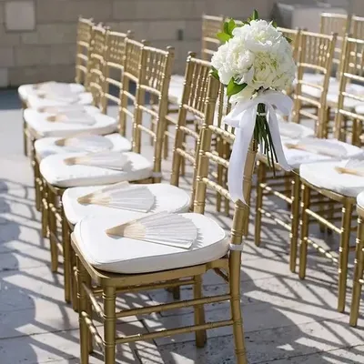 Hotel Stackable Monobloc Party Wedding Banquet Chiavari Gold Resin Chavari Chair For Events
