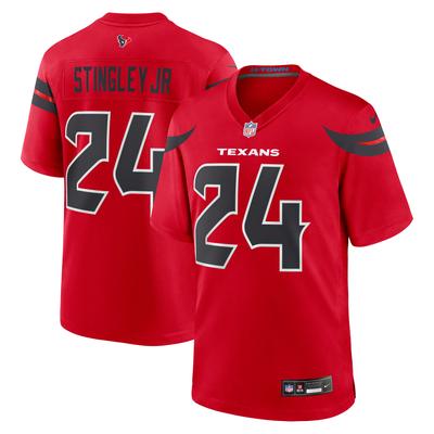 Houston Texans Nike Game Ausweichtrikot - Rot - Derek Stingley Jr. - Herren Image