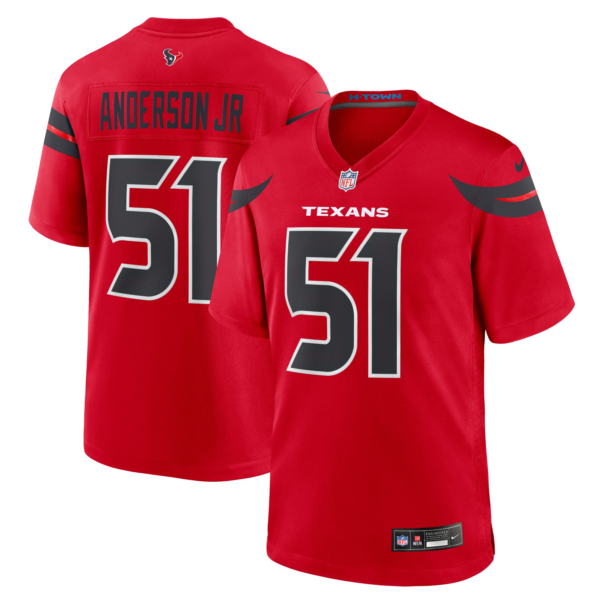 Houston Texans Nike Game Ausweichtrikot - Rot - Will Anderson Jr. - Herren Image
