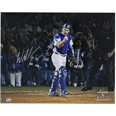 Will Smith, Los Angeles Dodgers, signiertes Foto der World Series 2024, 16 x 20 Zoll Image