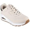 Sneaker SKECHERS "UNO GOLDEN AIR", Damen, Gr. 38, beige, Lederimitat, kontrastfarbene Details, sportlich, Schuhe Sneaker, Freizeitschuh, Halbschuh, Schnürschuh mit Metallic-Einsatz