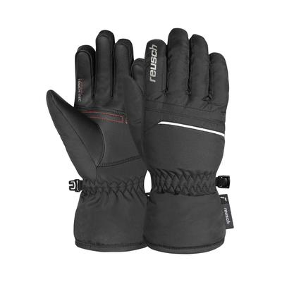 Skihandschuhe REUSCH "All Finger Touch Junior", Kinder, Gr. 3,5, bunt (schwarz, mehrfarbig), 80% Polyester, 20% Polyurethan, mehrfarbig, sportlich, Handschuhe, mit praktischer TOUCH-TECH™-Funktion Image