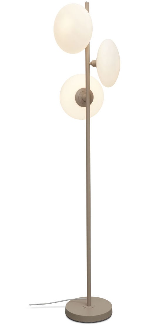 IT'S ABOUT ROMI Stehlampe "SAPPORO", grau, 3, H: 161cm, Leuchten, Milchglass Image