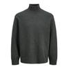 Stehkragenpullover JACK & JONES "JORSOFT KNIT HIGH NECK", Herren, Gr. M, grau (dunkelgrau melange), Strick, Obermaterial: 55% Baumwolle, 22% Polyester, 21% Polyacryl, 2% Elasthan, meliert, modisch, lässig geschnitten, Rundhals, Langarm Rippbündchen,...