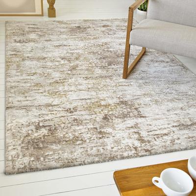 Teppich OTTO HOME "Aeliana", beige, B:120cm H:12mm L:170cm, Polyester, Teppiche, weicher Kurzflor, Hoch Tief, Skandi, Vintage, Wohnzimmer, Schlafzimmer Image