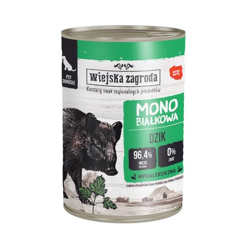 Wiejska Zagroda Dog 12 x 400 g pour chien - sanglier