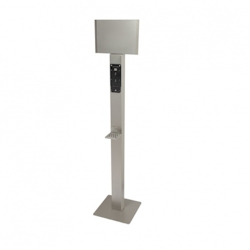 Blanc HYGIENIC Bodenständer Edelstahl +Infotafel +prof. Hygieneplan (OHNE SPENDER) Image