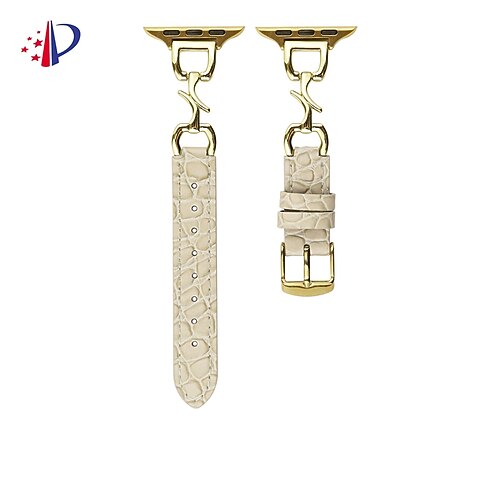 Lederverbindung Kompatibel mit Apple Watch Armband 38mm 40mm 41mm 42mm 44mm 45mm 49mm Metallverschluss Verstellbar PU - Leder Ersatzarmband für iwatch Ultra 2 Series 9 8 7 SE 6 5 4 3 2 1 Image