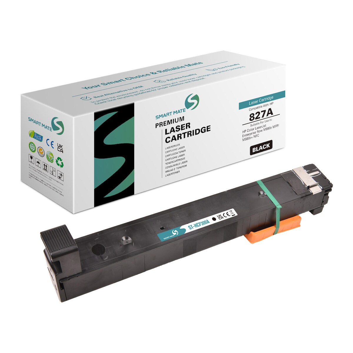 SmartMate wiederaufbereitete Laser Toner Patrone für HP CF300A (827A) Schwarz Image