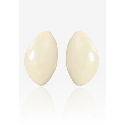 Plus Size Women's Lennie Acrylic Earrings by RAD + RAE in Cream