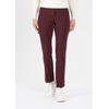 Stoffhose STEHMANN, Damen, Gr. 34, N-Gr, braun (chocolate p), Obermaterial: 76% Viskose, 21% Polyamid, 3% Elasthan, unifarben, casual, regular fit knöchellang, Hosen, Sommerhose mit Reißverschluss
