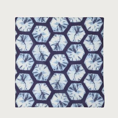 Lucky Brand Hexagonal Cotton Bandana - Women's Accessories Scarves Scarf Bandana in American Navy/White