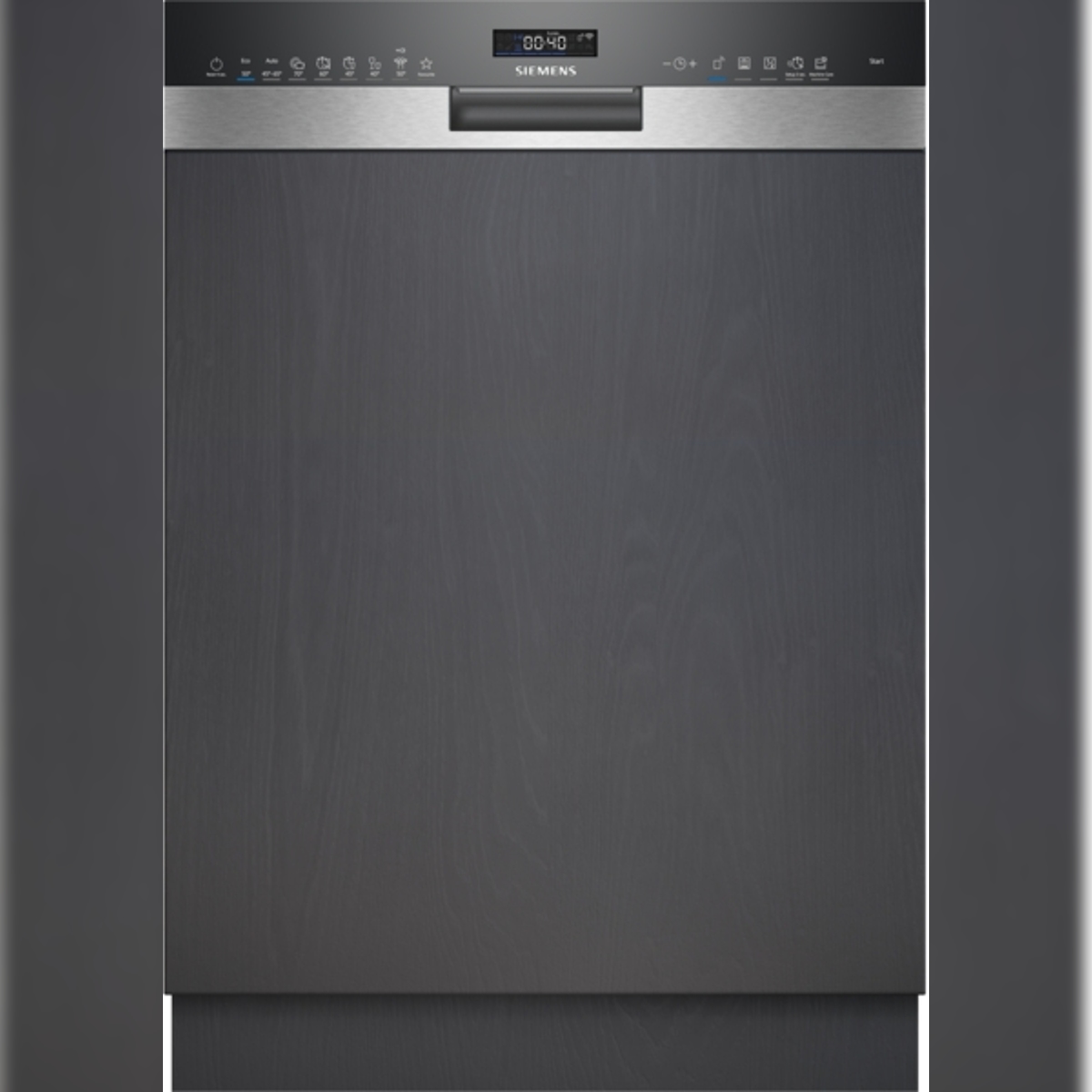 Siemens iQ500, Teilintegrierter Geschirrspüler, 60 cm, Gebürsteter Stahl SN55ES12CE Image