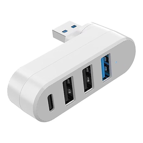 hub usb 3.0 4 porte usb splitter extender adattatore multiporta con 3 porte usb e 1 porta usb c alimentazione/dati per laptop