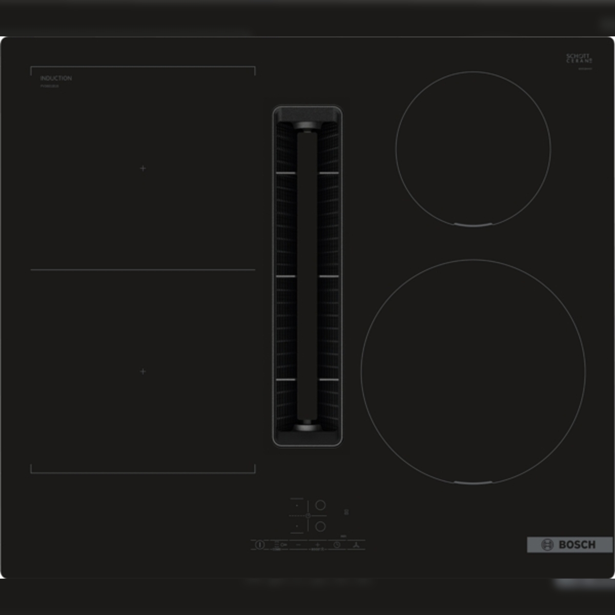Bosch FullHouse Serie 4 PVS601B16E Kochfeld mit Dunstabzug (Induktion), 60 cm, flächenbündig (integriert) Image