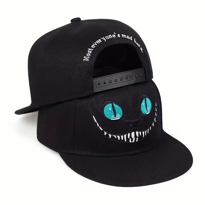 2024 neue Unisex Cartoon Katze Stickerei Hip hop Hüte Frühling Herbst Im Freien Einstellbare Casual Baseball Caps Sonnenschutz Hut Image