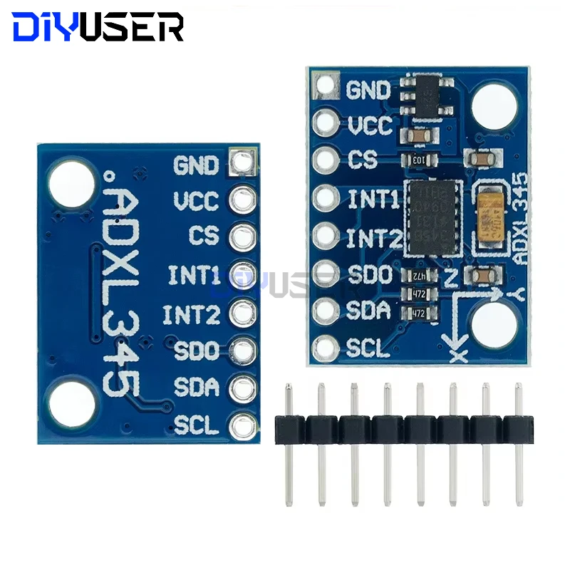DIYUSER GY-291 ADXL345 digitale dreiachsige Beschleunigung des Schwerkraft-Neigungsmoduls IIC/SPI-Übertragung Auf Lager Image
