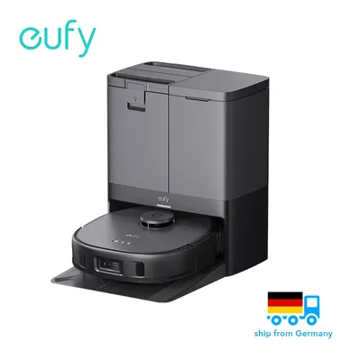 Eufy x10 pro omni roboter staubsauger mit selbst entleeren der basis und rotierenden mopps, 8.000 Image