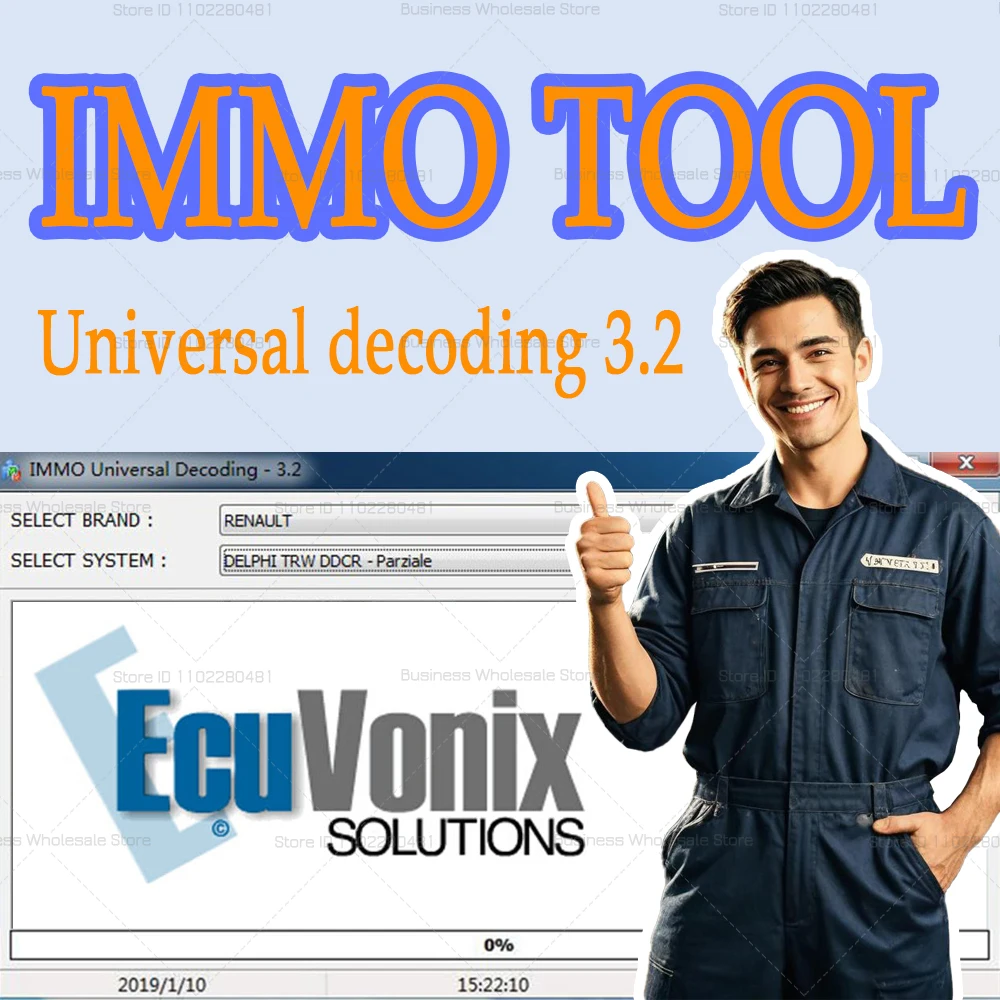 NEU EcuVonix 3.2 IMMO Universal Decoding V3.2 Entfernen Sie IMMO aus mit Keygen Unlimited Crack EcuVonix 3.2 Send-Link-CD oder USB-Win7 Image