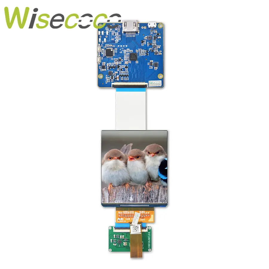 Wisecoco 3,8 Inch OLED Display VR AR Bildschirm Hohe Helligkeit 1080x1200 AMOLED Panel HMD MIPI Stick Bord 3,81 zoll Image