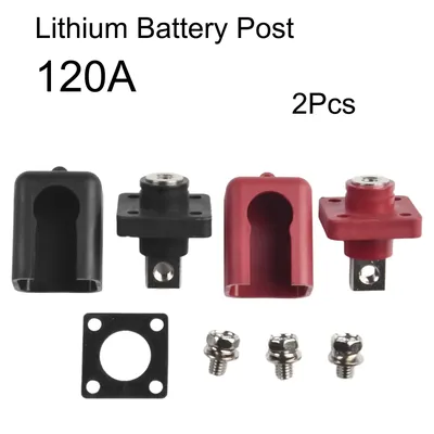 2PCS 120A All-Copper Lithium Battery Energy Storage Terminal Battery Connector Home Tool Accessories For Electrical Testing