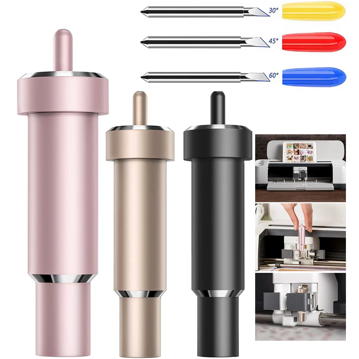 30/45/60 Grad Deep Cut Blade Plotterklingen, kompatibel mit Explore 3 / Air 2 / Air / One / Maker 3 / Maker Ersatzklingen Image