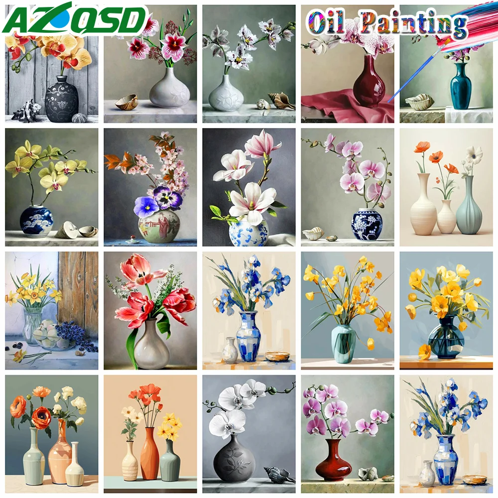 Azqsd Malerei von Zahlen Frau Mädchen japanisches Porträt Wohnkultur Bild Geschenk Ölgemälde Figur hand gemalt DIY Image