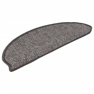 Treppenmatten Selbstklebend Sisal 15 Stk. 65x21x4 cm Anthrazit Vidaxl