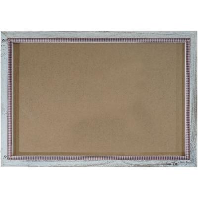 [NEUWERTIG] Bilderrahmen HHG-378, Fotorahmen Holzrahmen, 46x66cm Shabby-Look Landhaus weiß Image