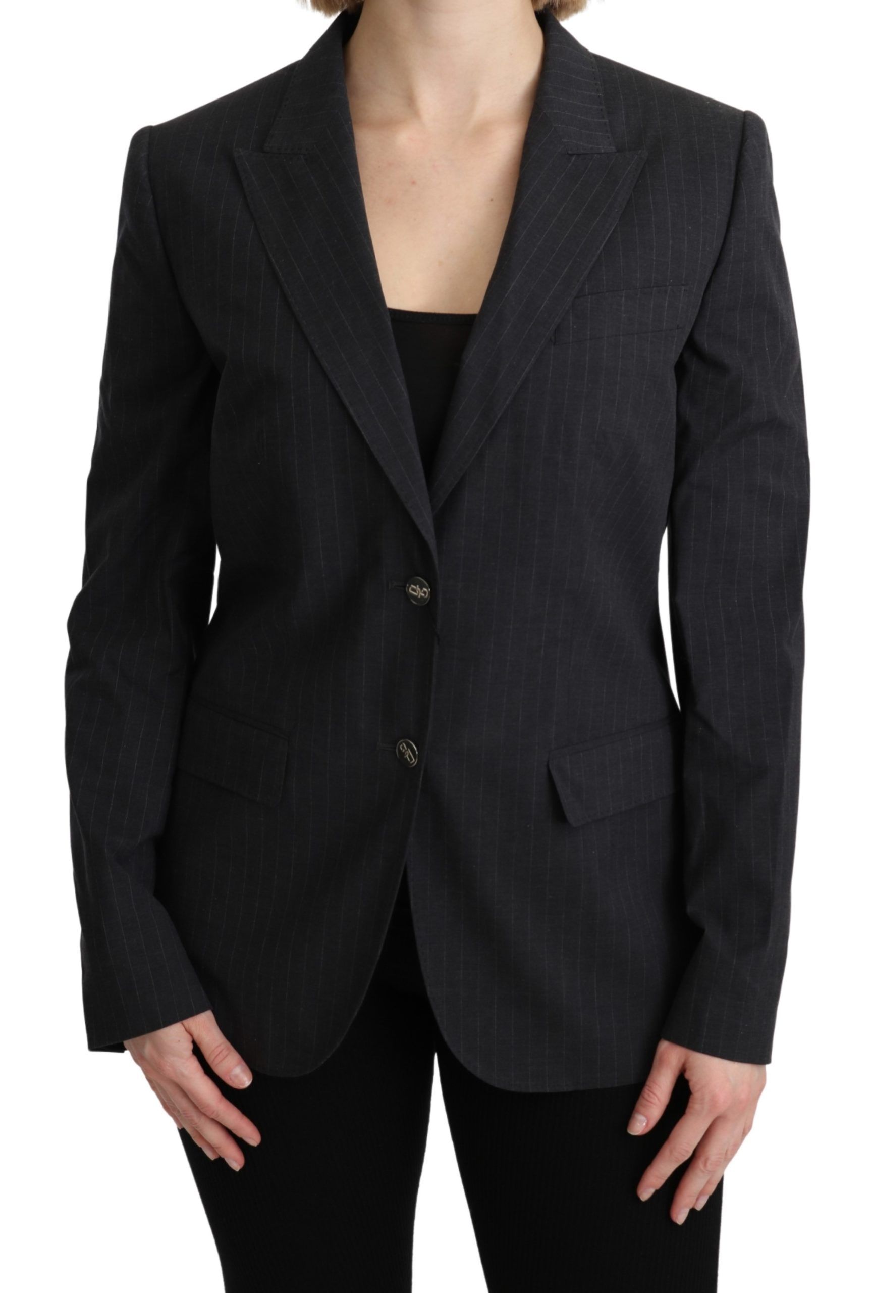 Neuer Dolce & Gabbana Einreiher Blazer mit Logo-Details Image