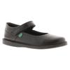 Kickers Junior Mädchen Schuhe Schule Kopi mj brogue Leder schwarz