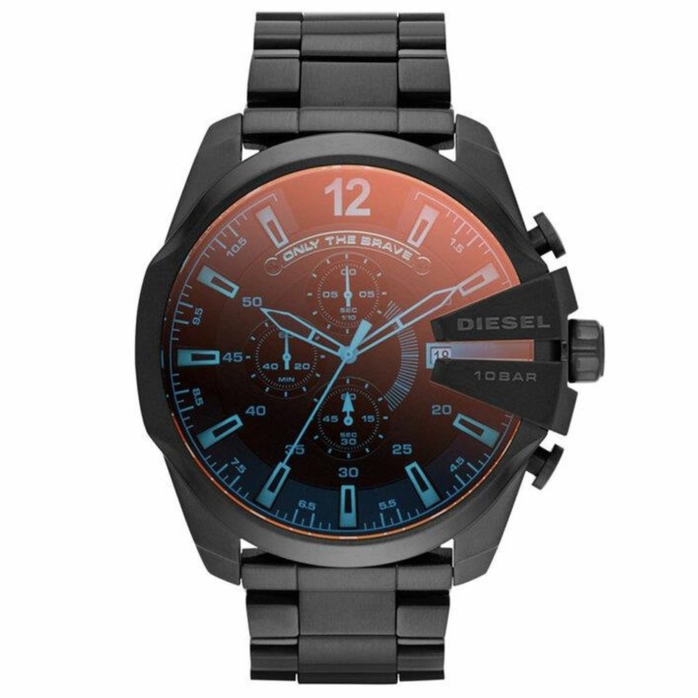 Diesel DZ4318 Mega Quartz Edelstahl Herrenuhr Image