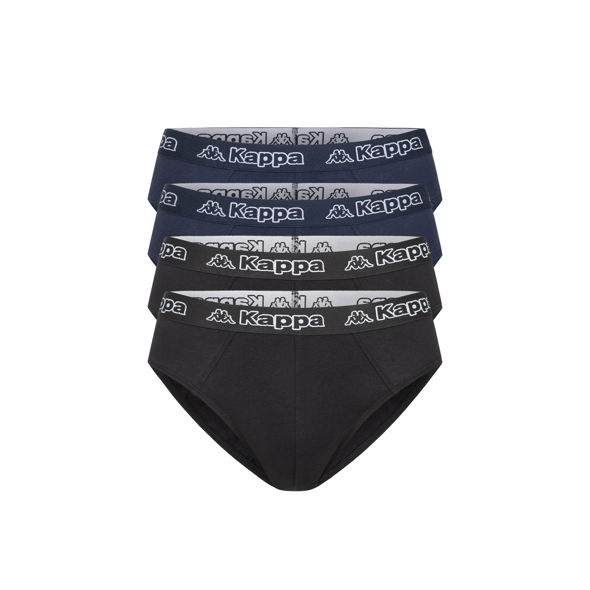 Kappa 4er Set Slip in Schwarz/Blau Image