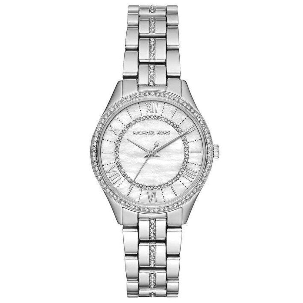 Michael Kors MK3900 Lauryn Kristall Perlmutt Zifferblatt Damenuhr Image