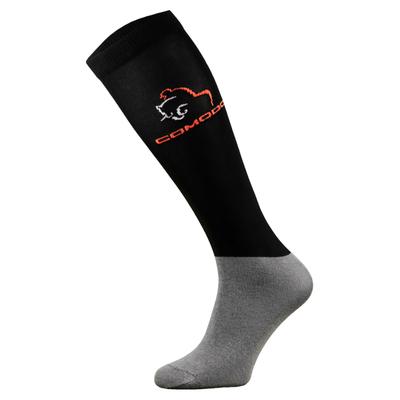 COMODO - Femme Chaussettes Equitation | Chaussettes Hautes Longues pour Eté - Noir Image